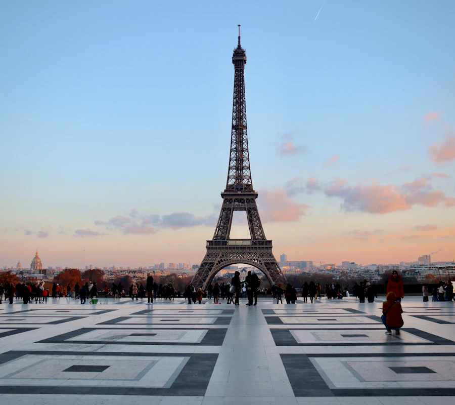 Eiffel Tower at sunset, Paris