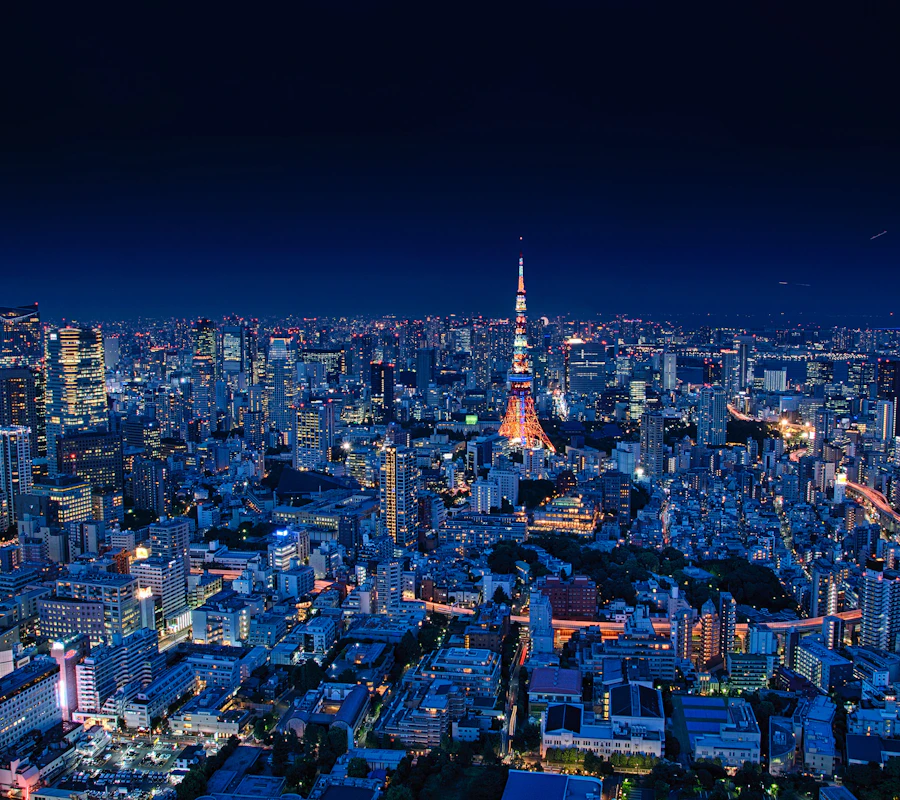 Tokyo Tower at night
